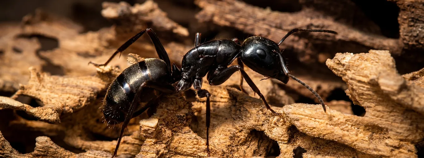 Carpenter Ant Control treatment by Fortis Pest Control in the Central Valley.