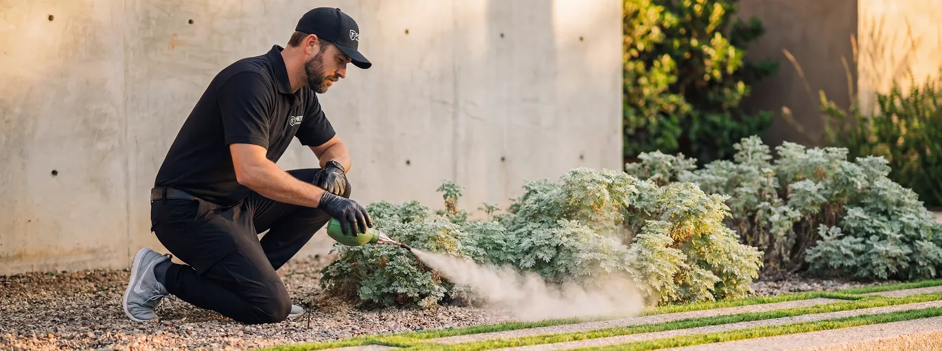 General Pest Control treatment by Fortis Pest Control in the Central Valley.